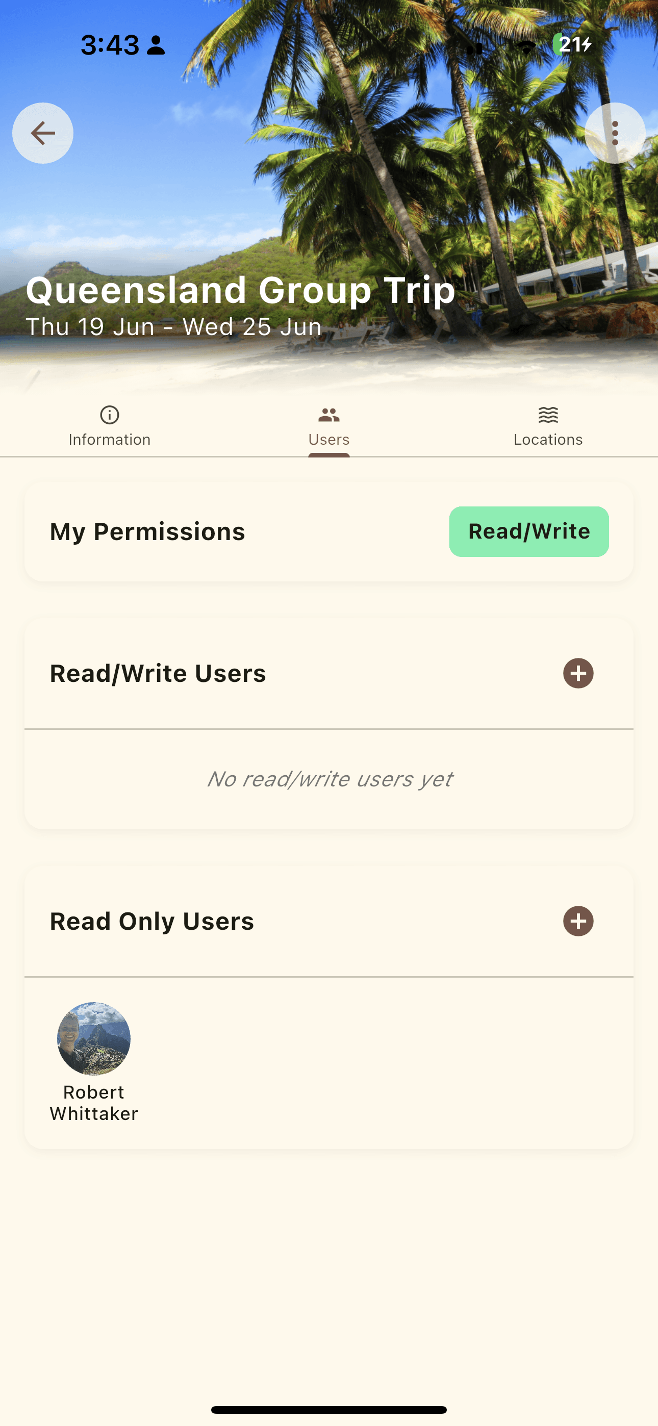 Application segment users screenshot