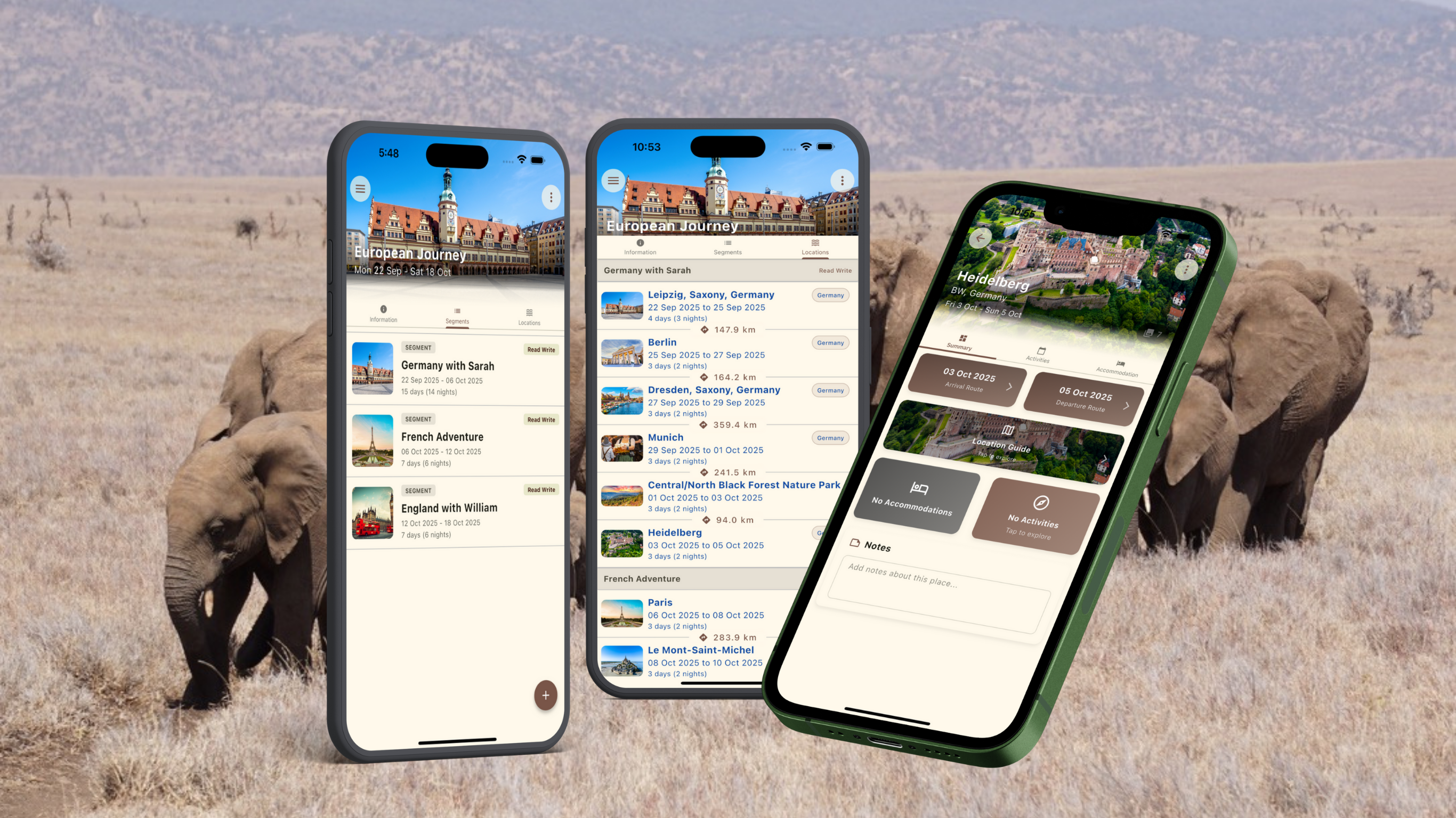 Itinatour App Screenshots
